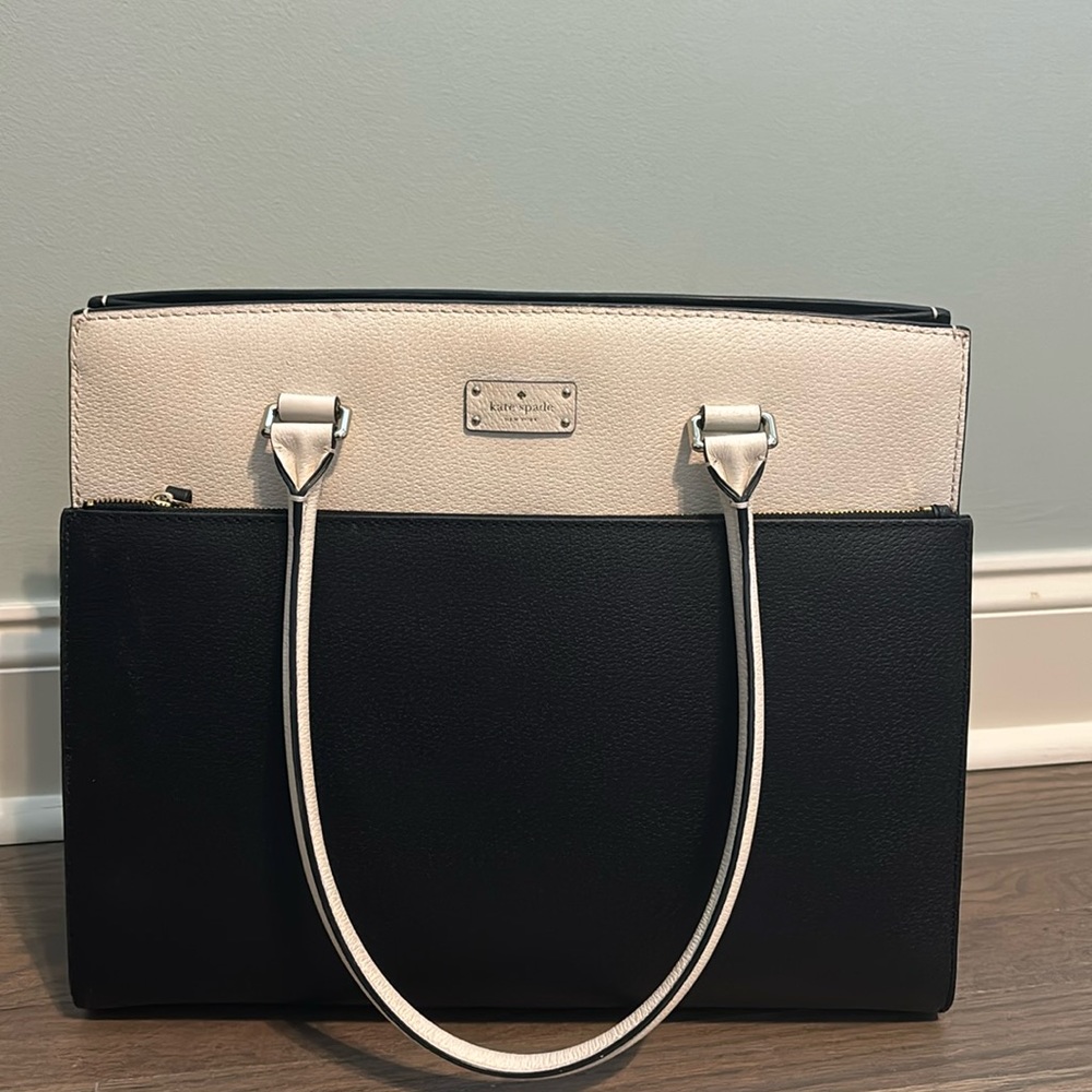 Kate Spade black and white tote bag